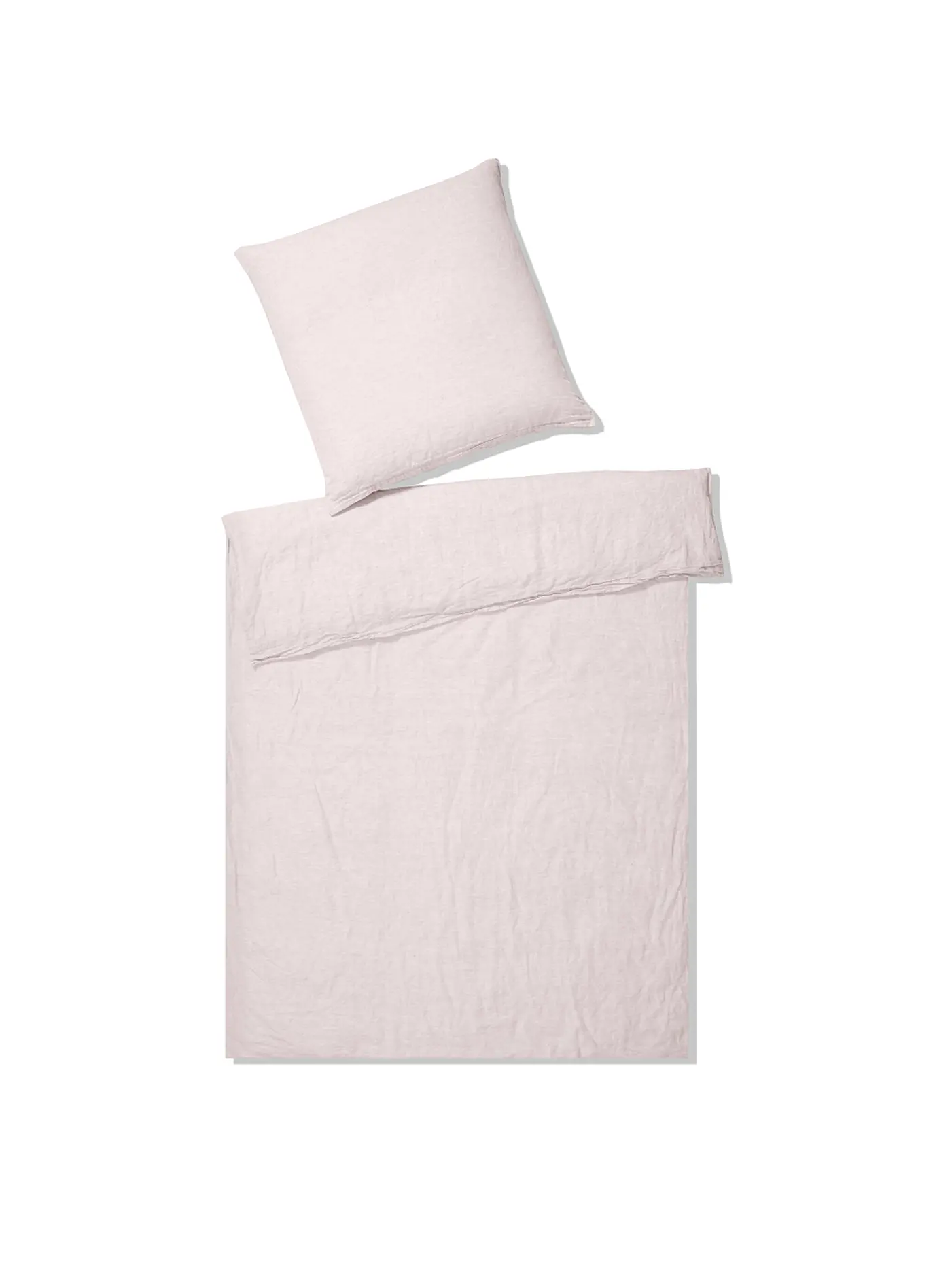 ELEGANTE | Halbleinen Bettwäsche Breeze 70x90cm/140x200cm Senf | rosa
